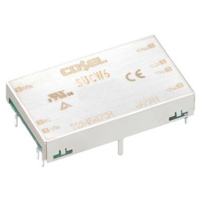 Cosel DC-DC Converter, ±12V dc/ 250mA Output, 18 → 36 V dc Input, 6W, Through Hole, +85°C Max Temp -40°C Min Temp