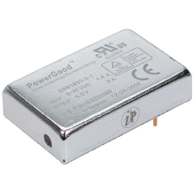 Ideal Power ESB DC-DC Converter, ±24V dc/ ±400mA Output, 36 → 75 V dc Input, 20W, Through Hole, +100°C Max Temp