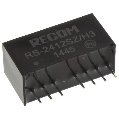 Recom RS DC-DC Converter, 12V dc/ 166mA Output, 9 → 36 V dc Input, 2W, Through Hole, +75°C Max Temp -40°C Min