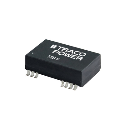 TRACOPOWER TES 5 DC-DC Converter, ±15V dc/ ±165mA Output, 18 → 36 V dc Input, 5W, Surface Mount, +85°C Max Temp