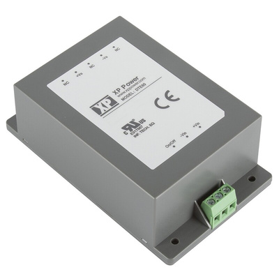 XP Power DTE60 DC-DC Converter, 48V dc/ 1.25A Output, 18 → 75 V dc Input, 60W, Chassis Mount, +85°C Max Temp