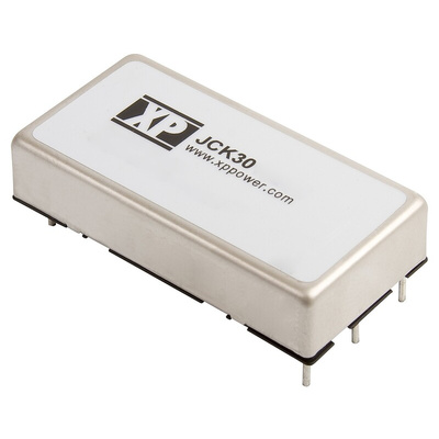 XP Power JCK DC-DC Converter, 5V dc/ 6A Output, 18 → 36 V dc Input, 30W, Through Hole, +75°C Max Temp -40°C Min