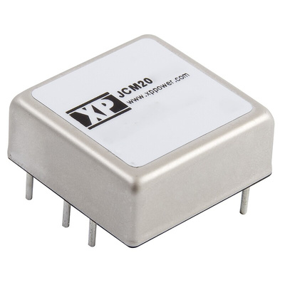 XP Power JCM DC-DC Converter, ±12V dc/ ±833mA Output, 9 → 18 V dc Input, 20W, Through Hole, +105°C Max Temp