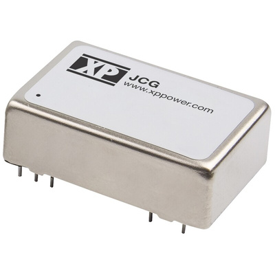XP Power JCG DC-DC Converter, ±15V dc/ ±500mA Output, 18 → 36 V dc Input, 15W, Through Hole, +100°C Max Temp