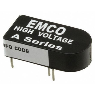 XP Power A DC-DC Converter, 200V dc/ 5mA Output, 0 → 5 V dc Input, 1W, Through Hole, +75°C Max Temp -25°C Min