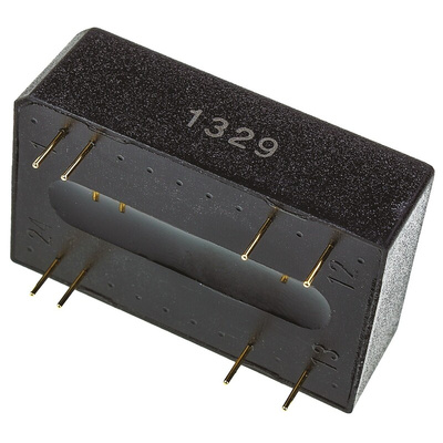 TRACOPOWER TEN 3 DC-DC Converter, ±12V dc/ ±125mA Output, 36 → 72 V dc Input, 3W, Through Hole, +85°C Max Temp