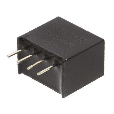 Recom RI DC-DC Converter, 12V dc/ 167mA Output, 4.5 → 5.5 V dc Input, 2W, Through Hole, +85°C Max Temp -40°C Min