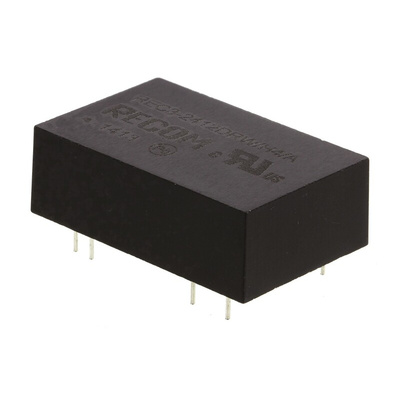 Recom REC3 DC-DC Converter, ±12V dc/ ±125mA Output, 18 → 36 V dc Input, 3W, Through Hole, +85°C Max Temp -40°C