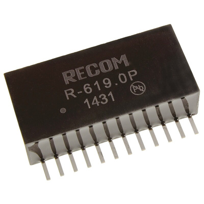 Recom R-6 DC-DC Converter, 9V dc/ 1A Output, 11 → 32 V dc Input, 18W, Through Hole, +85°C Max Temp -40°C Min Temp