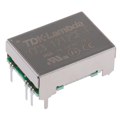 TDK-Lambda DC-DC Converter, 12V dc/ 250mA Output, 9 → 18 V dc Input, 3W, Through Hole, +85°C Max Temp -40°C Min