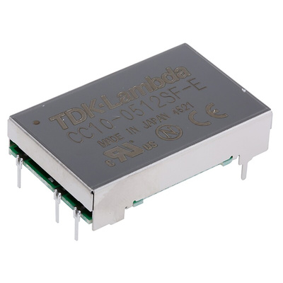 TDK-Lambda DC-DC Converter, 12V dc/ 800mA Output, 4.5 → 9 V dc Input, 10W, Through Hole, +85°C Max Temp -40°C