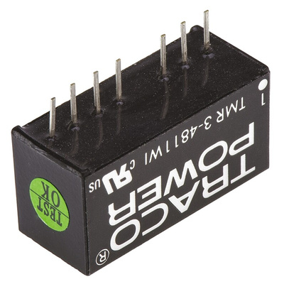 TRACOPOWER TMR 3WI DC-DC Converter, 5V dc/ 600mA Output, 18 → 75 V dc Input, 3W, Through Hole, +85°C Max Temp