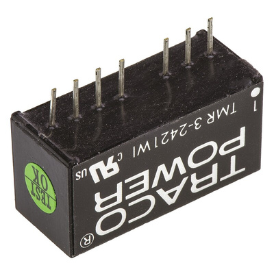 TRACOPOWER TMR 3WI DC-DC Converter, ±5V dc/ ±300mA Output, 9 → 36 V dc Input, 3W, Through Hole, +85°C Max Temp