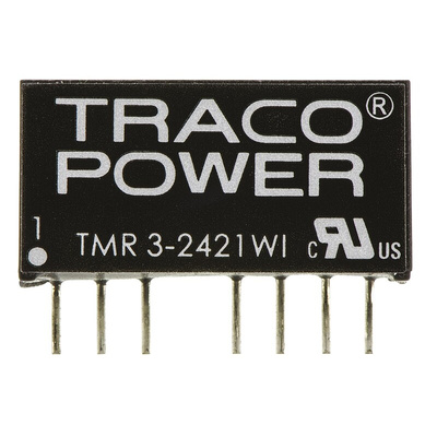 TRACOPOWER TMR 3WI DC-DC Converter, ±5V dc/ ±300mA Output, 9 → 36 V dc Input, 3W, Through Hole, +85°C Max Temp