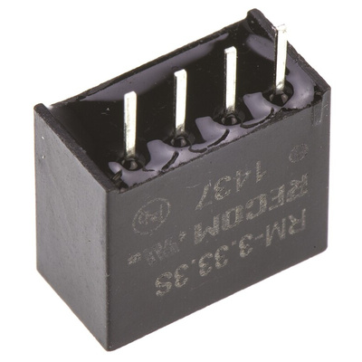 Recom RM DC-DC Converter, 3.3V dc/ 76mA Output, 2.97 → 3.63 V dc Input, 0.25W, Through Hole, +85°C Max Temp