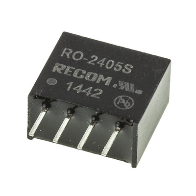 Recom RO DC-DC Converter, 5V dc/ 200mA Output, 21.6 → 26.4 V dc Input, 1W, Through Hole, +85°C Max Temp -40°C