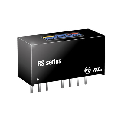 Recom RS DC-DC Converter, 15V dc/ 134mA Output, 18 → 36 V dc Input, 2W, Through Hole, +85°C Max Temp -40°C Min