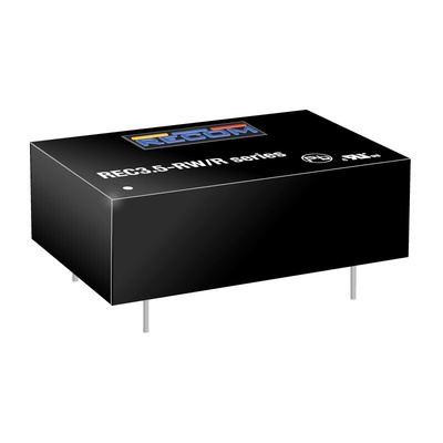 Recom REC3.5 DC-DC Converter, ±12V dc/ ±145mA Output, 18 → 36 V dc Input, 3.5W, Through Hole, +85°C Max Temp
