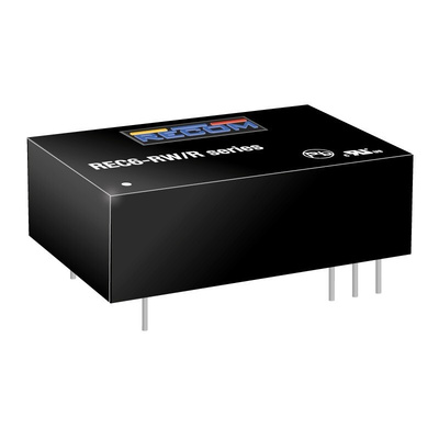 Recom REC6 DC-DC Converter, 5V dc/ 1A Output, 18 → 36 V dc Input, 6W, Through Hole, +75°C Max Temp -40°C Min Temp