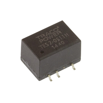TRACOPOWER TES 2H DC-DC Converter, 5V dc/ 400mA Output, 4.5 → 5.5 V dc Input, 2W, Surface Mount, +85°C Max Temp