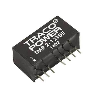 TRACOPOWER TMR 2E DC-DC Converter, 3.3V dc/ 500mA Output, 9 → 18 V dc Input, 2W, Through Hole, +85°C Max Temp