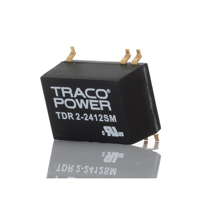 TRACOPOWER TDR 2SM DC-DC Converter, 12V dc/ 167mA Output, 18 → 36 V dc Input, 2W, Surface Mount, +85°C Max Temp