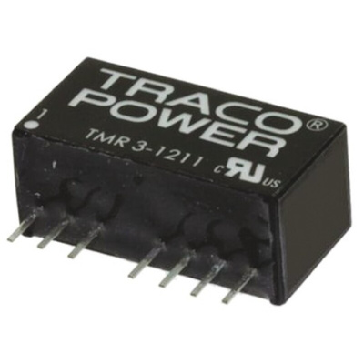 TRACOPOWER TMR 3WIE DC-DC Converter, 5V dc/ 600mA Output, 4.5 → 18 V dc Input, 3W, Through Hole, +85°C Max Temp