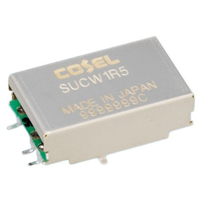 Cosel DC-DC Converter, ±15V dc/ 50mA Output, 4.5 → 9 V dc Input, 1.5W, Surface Mount, +85°C Max Temp -40°C Min