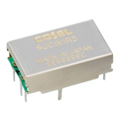 Cosel DC-DC Converter, ±12V dc/ 65mA Output, 9 → 18 V dc Input, 1.56W, Through Hole, +85°C Max Temp -40°C Min