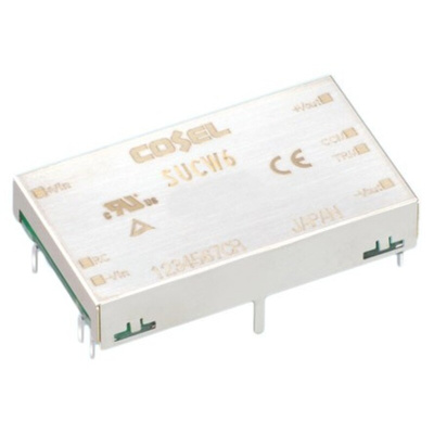 Cosel DC-DC Converter, ±15V dc/ 200mA Output, 18 → 36 V dc Input, 6W, Through Hole, +85°C Max Temp -40°C Min Temp