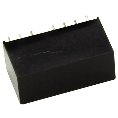 Recom RS3 DC-DC Converter, 3.3V dc/ 600mA Output, 4.5 → 9 V dc Input, 3W, Through Hole, +71°C Max Temp -40°C Min