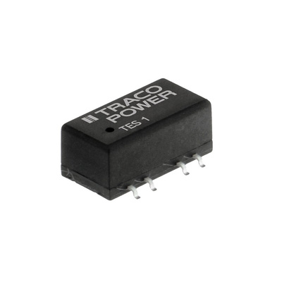 TRACOPOWER TES 1 DC-DC Converter, ±5V dc/ ±100mA Output, 4.5 → 5.5 V dc Input, 1W, Surface Mount, +90°C Max Temp