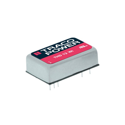 TRACOPOWER THD 12WI DC-DC Converter, 5V dc/ 2.4A Output, 18 → 75 V dc Input, 12W, Through Hole, +85°C Max Temp