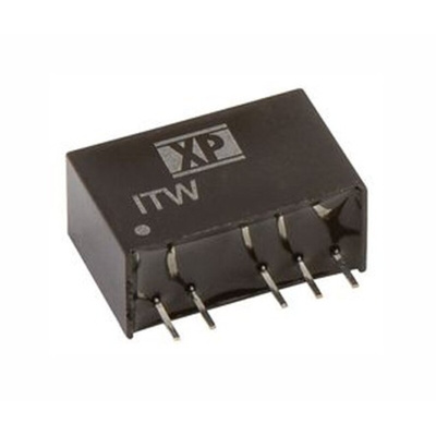 XP Power ITW DC-DC Converter, ±12V dc/ ±42mA Output, 9 → 18 V dc Input, 1W, Through Hole, +105°C Max Temp -40°C