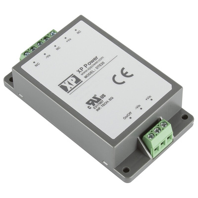 XP Power DTE20 DC-DC Converter, 5V dc/ 4A Output, 18 → 75 V dc Input, 20W, Chassis Mount, +85°C Max Temp -40°C