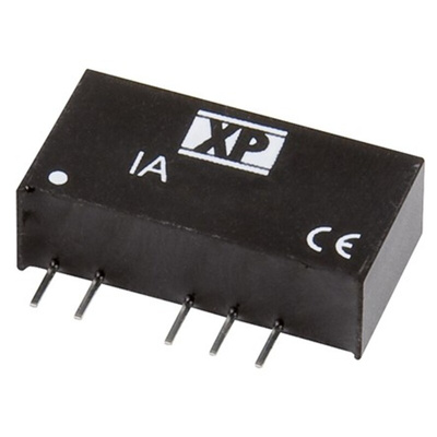 XP Power IA DC-DC Converter, ±9V dc/ ±55mA Output, 4.5 → 5.5 V dc Input, 1W, Through Hole, +85°C Max Temp -40°C