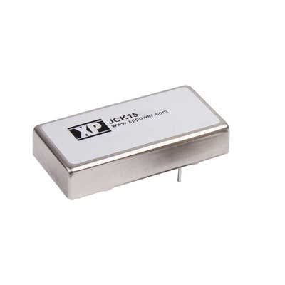 XP Power JCK DC-DC Converter, ±15V dc/ ±500mA Output, 18 → 36 V dc Input, 15W, Through Hole, +100°C Max Temp