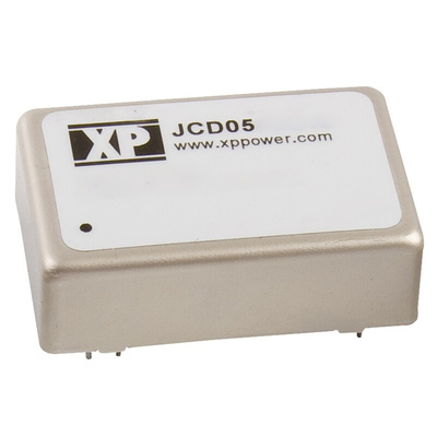 XP Power JCD DC-DC Converter, 5V dc/ 1A Output, 18 → 36 V dc Input, 5W, Through Hole, +100°C Max Temp -40°C Min