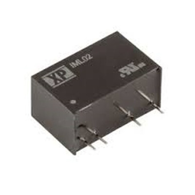 XP Power IML02 DC-DC Converter, ±12V dc/ ±83mA Output, 10.8 → 13.2 V dc Input, 2W, Through Hole, +85°C Max Temp