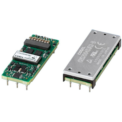 Cosel CHS DC-DC Converter, 5V dc/ 40A Output, 36 → 76 V dc Input, 200W, PCB Mount, +85°C Max Temp -40°C Min Temp