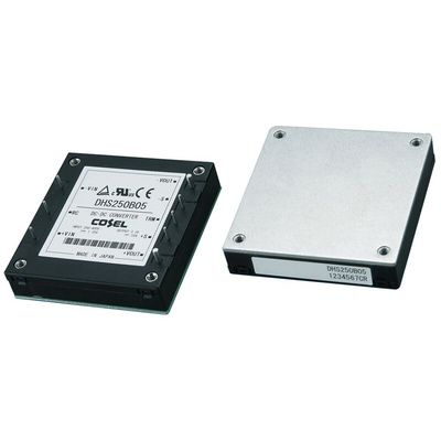 Cosel DHS DC-DC Converter, 3.3V dc/ 50A Output, 200 → 400 V dc Input, 165W, PCB Mount, +100°C Max Temp -40°C Min