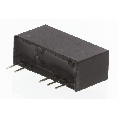 Recom RP DC-DC Converter, ±15V dc/ ±33mA Output, 4.5 → 5.5 V dc Input, 1W, Through Hole, +85°C Max Temp -40°C