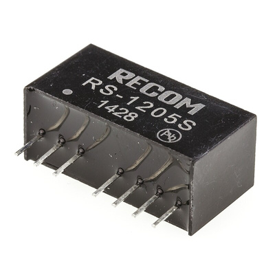 Recom RS DC-DC Converter, 5V dc/ 400mA Output, 9 → 18 V dc Input, 2W, Through Hole, +85°C Max Temp -40°C Min Temp