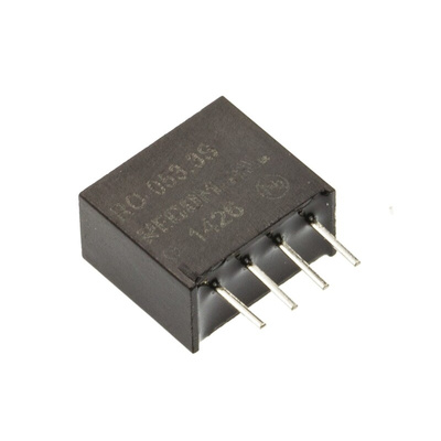 Recom RO DC-DC Converter, 3.3V dc/ 300mA Output, 4.5 → 5.5 V dc Input, 1W, Through Hole, +85°C Max Temp -40°C