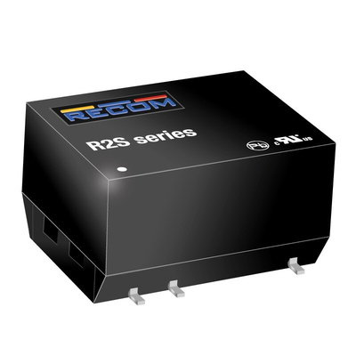 Recom R2S DC-DC Converter, 24V dc/ 83mA Output, 4.5 → 5.5 V dc Input, 2W, Surface Mount, +100°C Max Temp -40°C