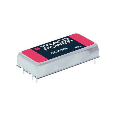 TRACOPOWER TEN 30WIN DC-DC Converter, 5V dc/ 4 A, 330mA Output, 36 → 75 V dc Input, 30W, Through Hole, +75°C Max