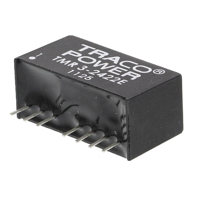 TRACOPOWER TMR 3E DC-DC Converter, ±12V dc/ ±125mA Output, 18 → 36 V dc Input, 3W, Through Hole, +85°C Max Temp