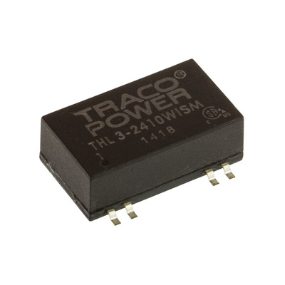 TRACOPOWER THL 3WISM DC-DC Converter, 3.3V dc/ 600mA Output, 9 → 36 V dc Input, 3W, Surface Mount, +85°C Max