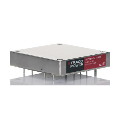 TRACOPOWER TEP 160WIR DC-DC Converter, 24V dc/ 6A Output, 8.5 → 36 V dc Input, 142 → 182W, Through Hole,