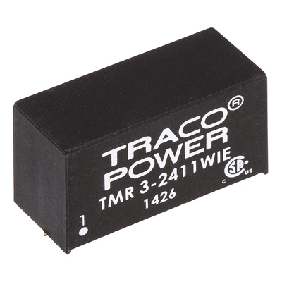 TRACOPOWER TMR 3WIE DC-DC Converter, 5V dc/ 600mA Output, 9 → 36 V dc Input, 3W, Through Hole, +85°C Max Temp